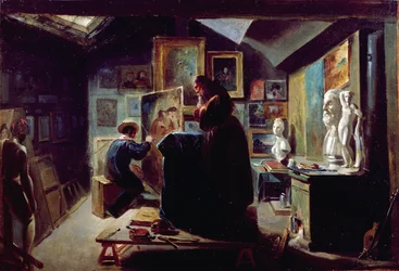 En el Estudio del Artista, 1820-30